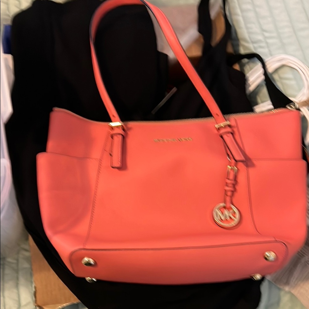 Michael Kors Coral Shoulder Bag
